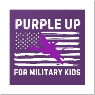 PURPLE UP FOR MILITARY KIDS 2024 Posters and Art